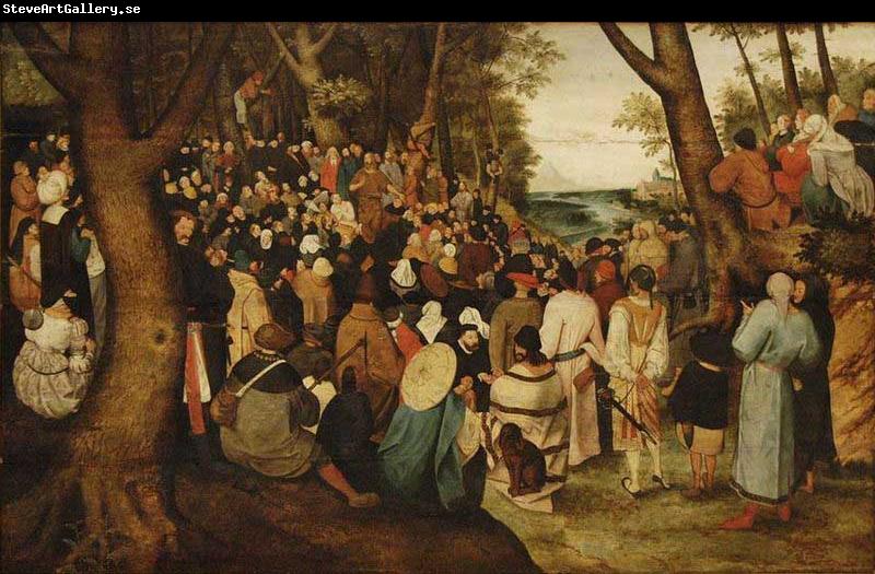 Pieter Brueghel the Younger The Preaching of St. John the Baptist.
